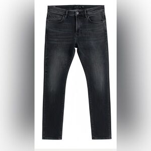 Massimo Dutti Dark Gray Slim Straight Jeans